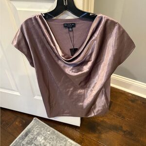 NWT Current Air Shimmering Mauve Blouse